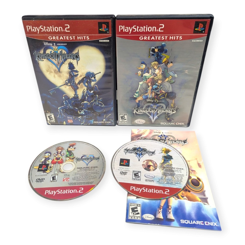 Kingdom Hearts 1 and 2 PS2 Greatest Hits Bundle Disney Square Enix